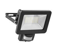 goobay 53881 Foco LED con 30W con detector de movimiento - Reflector LED con 30W - Luz blanca neutral 4000K - 2550 Lumen - Ángulo del haz 100 grados - Protección IP65 - Negro