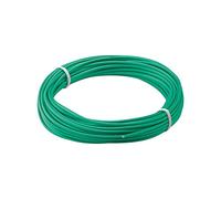 Goobay 55042 Alambre trenzado de cobre 1 núcleo aislado/cable trenzado de cobre/núcleo de alambre campana 18 x 0,1mm / cable trenzado AWG 26 / cable trenzado verde 10m