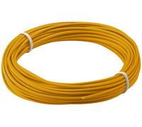 Goobay 55043 Alambre Trenzado de Cobre 1 núcleo Aislado/Cable Trenzado de Cobre/núcleo de Alambre Campana 18 x 0,1mm / Cable Trenzado AWG 26 / Cable Trenzado Naranja 10m