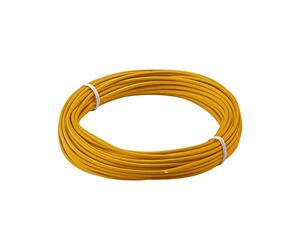 Goobay 55043 Alambre Trenzado de Cobre 1 núcleo Aislado/Cable Trenzado de Cobre/núcleo de Alambre Campana 18 x 0,1mm / Cable Trenzado AWG 26 / Cable Trenzado Naranja 10m