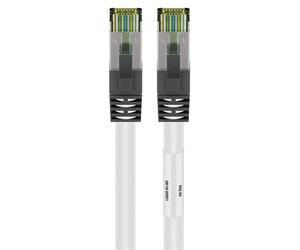 Goobay 55122 cable de red blanco 0,25 m cat8.1 s/ftp (s-stp)