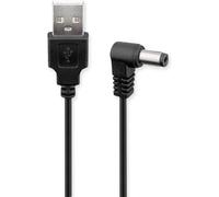Goobay 55157 Cable USB-Cc de 5.5 X 2.1 Mm, 0.5 M, Negro