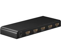 Goobay 58482 HDMI 1 en 4 salida/4K a 30 Hz (2160 p) / Conmutador HDMI 1.4 para Cuatro monitores con 60 Hz a 1080p