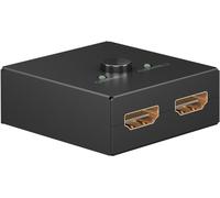 Goobay 58485 - conmutador hdmi 2 en 1 out/4k a 30 hz (2160 p) hdmi/caj