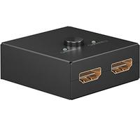 Goobay 58485 - Conmutador HDMI 2 en 1 out/4K a 30 Hz (2160 p) HDMI/Caja de conmutación HDMI 1.4 para PS4, PS5, portátiles o monitores