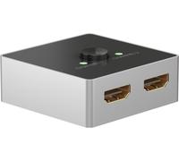 Goobay 58486 - conmutador hdmi 2 en 1 out/4k a 60 hz (2160 p) hdmi/caj