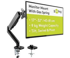 Goobay 58530 support d'écran plat pour bureau 81,3 cm (32") Noir