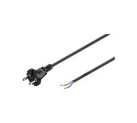 Goobay 58913 7.5m CEE7/17 No Negro - Cable (7,5 m, Macho, CEE7/17, Negro)