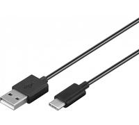 Goobay 59124 cable usb 3 m usb 2.0 usb a usb c negro