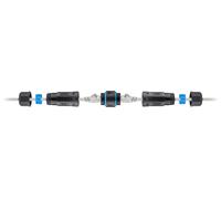 Goobay 59582 cambiador de género para cable rj-45 negro