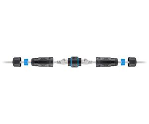 Goobay 59582 cambiador de género para cable rj-45 negro