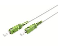 goobay 59595 FTTH Cable de fibra óptica/monomodo (OS2) Simplex/SC APC (8°) macho a SC-APC (8°) macho/cable óptico / 2 metros
