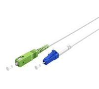 Goobay 59608 cable de fibra óptica e infiniband 1 m sc lc ftth blanco