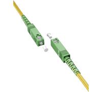 goobay 59640 - Cable de fibra óptica (FTTH), monomodo (OS2) Simplex/SC APC (8°) macho a SC-APC (8°) macho/cable óptico / 3 metros