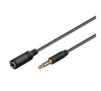Goobay 5m 3.5mm cable de audio 3,5mm Negro - Cables de audio (3,5mm, 3,5mm, 5 m, Negro)
