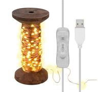 goobay 60342 Cadena de luces LED USB spool grande 150 LEDs blanco cálido