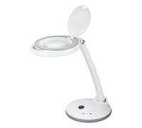 goobay 60363 goobay 60363 Lámpara Aumento LED Regulable/Lámpara Aumento con Soporte/Lupa pie con luz / 6 W Consumo/Temperatura Color 6500 K/Flujo Luminoso 450 LM/Tensión de Funcionamiento 230 V (CA)