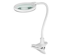 goobay 60365 Lámpara de Aumento LED con Pinza/lámpara de Aumento de plástico / 6 W de Consumo, Temperatura de Color 6200 K/Flujo Luminoso 480 LM/tensión de Servicio 230 V (AC) / Blanco