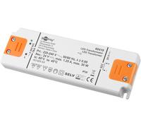Goobay 30619 - Transformador LED de 230 V a 24 V, transformador de 24 V, 30 W, carga total LED, controlador de 24 V CC, transformador de 24 V, sin parpadeo