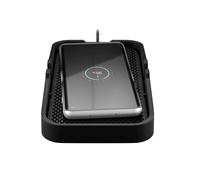 Goobay Cargador inalámbrico para coche 60471, estación de carga Qi de 15 W/cargador inalámbrico de 15 W, estación de carga inductiva para coche/cargador de inducción con soporte para teléfono móvil