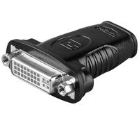 Goobay 60752 cambiador de género para cable hdmi dvi (24+5) negro
