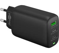 Goobay 61760 Cargador Multipuerto USB-C 65W Cargador Rápido PD Universal Adaptador de Corriente USB Enchufe Cargador rápido Samsung S22 iPhone 14 Negro