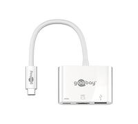 Goobay 62104 base para portátil y replicador de puertos usb tipo c bl