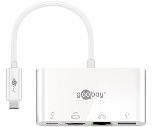 Goobay 62105 base para portátil y replicador de puertos alámbrico us