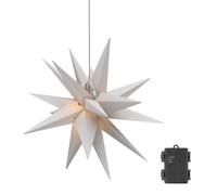 goobay 64788 Estrella de Navidad LED 3D Ø 56 cm/estrella con 18 puntas y temporizador/decoración navideña/estrella LED para ambientar/LED a pilas/decoración mural/estrella iluminada