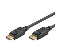 goobay 64863 Cable DisplayPort 2.1 / transmisión 8K en 60Hz / Cable premium apto para PC de juegos/Gaming / PS5 / blindado/Negro / 2M