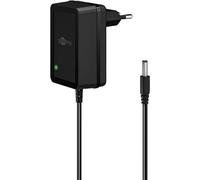 goobay 64976 Fuente de alimentación Universal 12 V / 18 W 1,5 A Adaptador de alimentación enchufable/Transformador de alimentación Clavija CC 5,5 mm x 2,5 mm para TV Box, rúter, videocámara