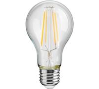 goobay 65396 Bombilla LED filamento E27 7W / Bombilla LED con casquillo E27 / Lámpara LED con baja generación de calor/No regulable/Consumo 7 kWh/1000h / Luz blanca cálida 2700K / Cristalina