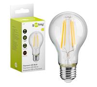 goobay 65397 Bombilla LED filamento E27 11W / Bombilla LED con casquillo E27 / Lámpara LED con baja generación de calor/No regulable/Consumo 11 kWh/1000h / Luz blanca cálida 2700K / Cristalina