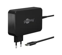 goobay 65420 Cargador USB C con Power Delivery de 90 W/alimentación para portátiles/Cargador rápido/protección contra sobrecalentamiento/Compacto para Llevar