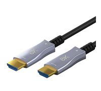goobay 65565 Cable óptico híbrido Ultra High-Speed HDMI/Cable de alta velocidad con capacidad para 8K @ 60 Hz y 4K @ 120 Hz / 48 Gbps, ARC (Canal de retorno de audio), HDCP / 100 metros