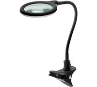 goobay 65577 Lámpara de Aumento LED con Pinza/lámpara de Aumento de plástico / 6 W de Consumo, Temperatura de Color 6200 K/Flujo Luminoso 480 LM/tensión de Servicio 230 V (AC) / Negro