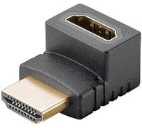 goobay 65744 - Adaptador HDMI en ángulo de 90 Grados, contactos chapados en Oro, ángulo de 90°, 8 K a 60 Hz, 4K a 120 Hz, 48 Gbits/eARC, HDR