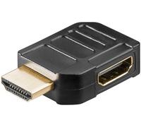 goobay 65745 - Adaptador HDMI en ángulo de 90 Grados, contactos chapados en Oro,
