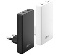 Goobay 65w flaches gan usb c ladegerät, dual-port (2x usb-c) schnelll