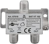 Goobay 67019 cable divisor y combinador divisor de 3 salidas plata