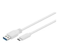 Goobay Cable USB a USB-C Macho/Macho 1m Blanco