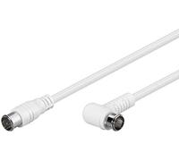Goobay 67347 - Cable de conexión acodado SAT, F-Quick, doble apantallado, 1,5 m de longitud