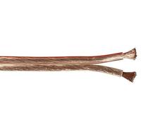 Goobay 67721 - Cable de Altavoces 2 x 1,5mm², Cable de Altavoz, con indicación de polaridad, Mejor Sonido, Sistema de música, Transparente, 25m