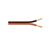 Goobay 67735 Altavoz Cable, 10 m, Color Rojo/Negro