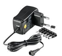 Goobay 67951 Interior Negro adaptador e inversor de corriente - Fuente de alimentación (100-240, 1 A, Interior, Universal, Negro, 1,8 m)