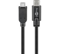 Goobay 67993 cable usb usb 2.0 1 m micro-usb b usb c negro