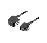 Goobay 68000 cable telefónico 15 m Negro - Cable para teléfonos fijos (15 m, TAE-F m, TAE-F fm, Negro, Male connector / Female connector)