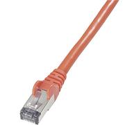 Goobay 68282 CAT 6 - Cable de enlace, S/FTP (PiMF), color rojo 7,5 m