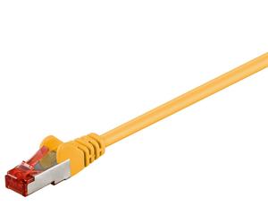 Goobay 68303 cable de red amarillo 5 m cat6 s/ftp (s-stp)