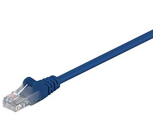 Goobay 68407 CAT 6 - Cable de enlace, U/UTP, azul, 3 m